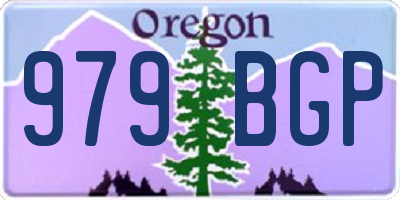 OR license plate 979BGP