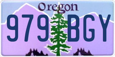 OR license plate 979BGY