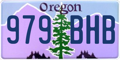 OR license plate 979BHB