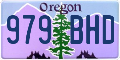 OR license plate 979BHD