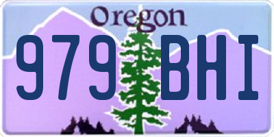 OR license plate 979BHI