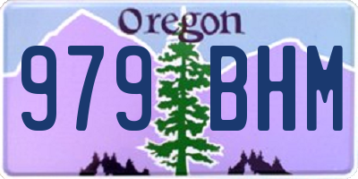 OR license plate 979BHM