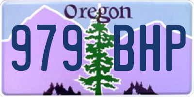 OR license plate 979BHP