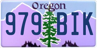 OR license plate 979BIK