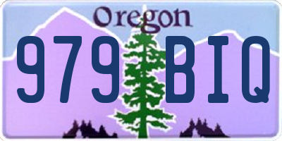 OR license plate 979BIQ