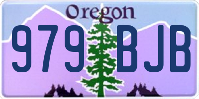 OR license plate 979BJB