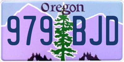 OR license plate 979BJD