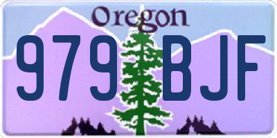 OR license plate 979BJF