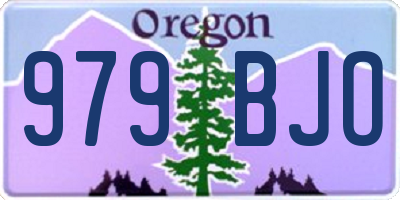 OR license plate 979BJO