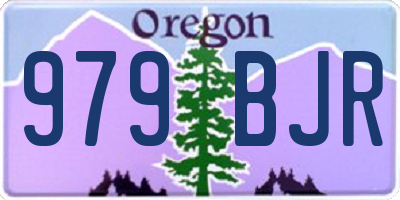 OR license plate 979BJR