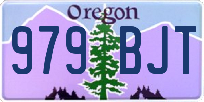 OR license plate 979BJT