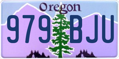 OR license plate 979BJU