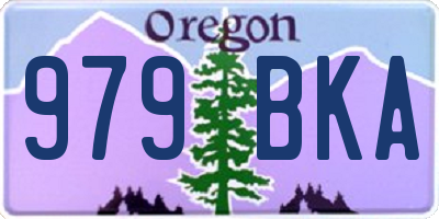 OR license plate 979BKA