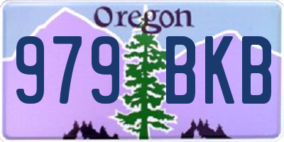 OR license plate 979BKB