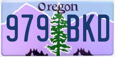 OR license plate 979BKD
