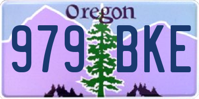 OR license plate 979BKE