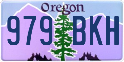 OR license plate 979BKH