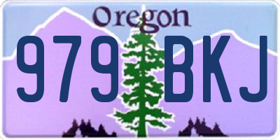 OR license plate 979BKJ