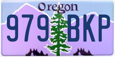 OR license plate 979BKP