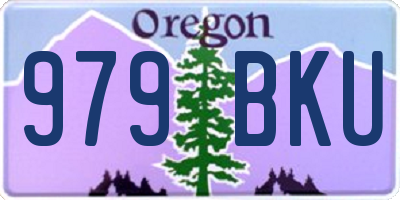 OR license plate 979BKU
