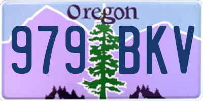OR license plate 979BKV