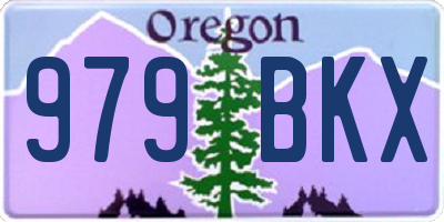OR license plate 979BKX