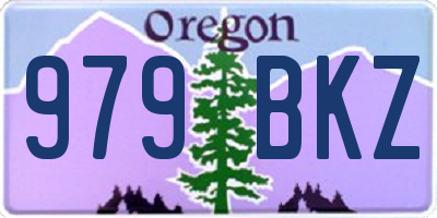 OR license plate 979BKZ