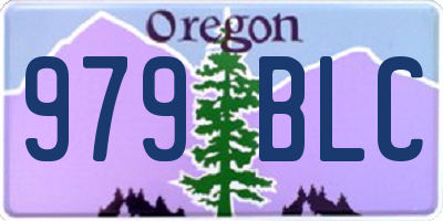 OR license plate 979BLC
