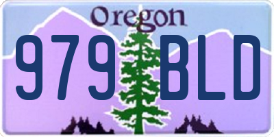 OR license plate 979BLD