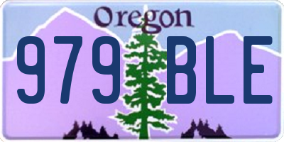 OR license plate 979BLE