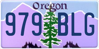 OR license plate 979BLG