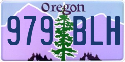 OR license plate 979BLH