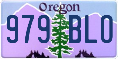 OR license plate 979BLO