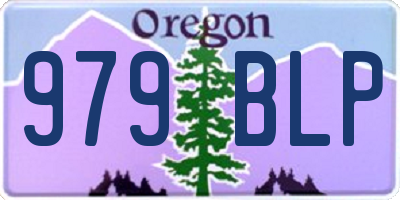 OR license plate 979BLP
