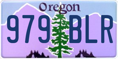 OR license plate 979BLR