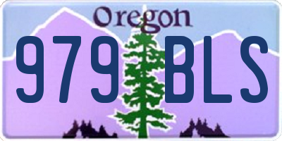 OR license plate 979BLS
