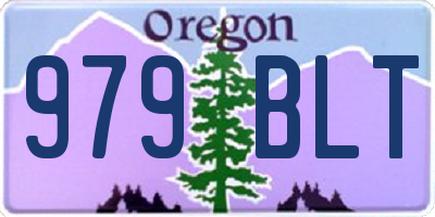 OR license plate 979BLT