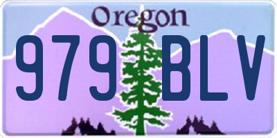 OR license plate 979BLV