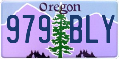 OR license plate 979BLY