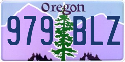 OR license plate 979BLZ