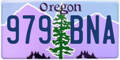 OR license plate 979BNA