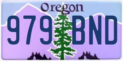 OR license plate 979BND