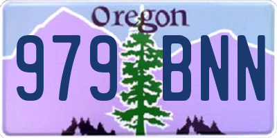 OR license plate 979BNN