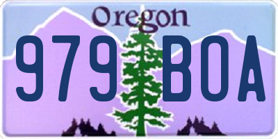 OR license plate 979BOA