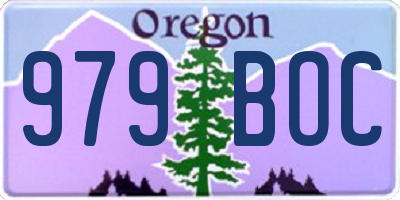OR license plate 979BOC