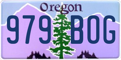 OR license plate 979BOG