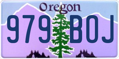 OR license plate 979BOJ