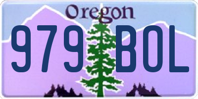 OR license plate 979BOL