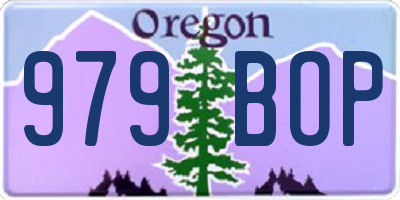 OR license plate 979BOP