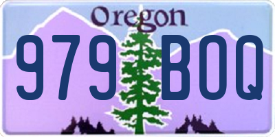 OR license plate 979BOQ
